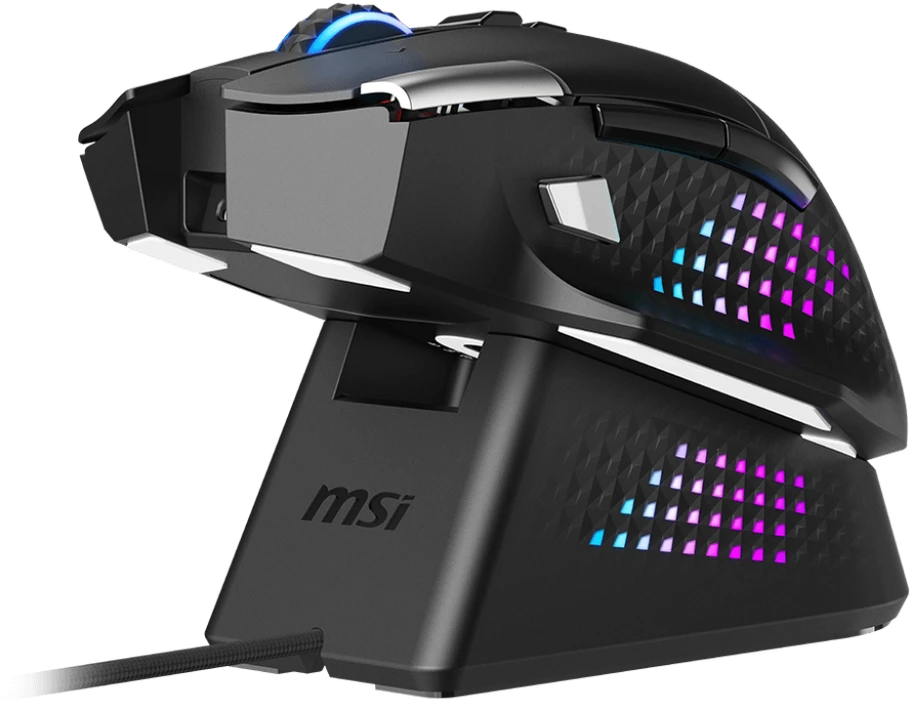 MSI VERSA PRO WIRELESS plus Pelė DOCK PRO | Wireless | 2.4 GHz, Bluetooth, USB 2.0