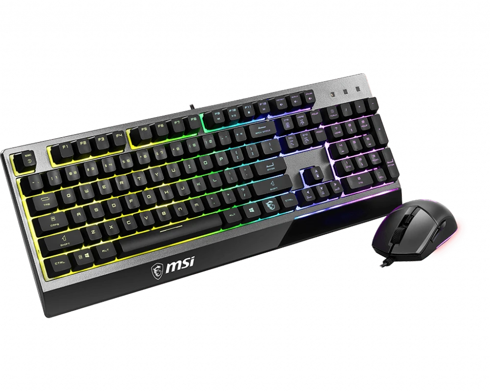 MSI Vigor GK30 Klaviatūra žaidimams, US išdėstymas, su laidu, Juodas