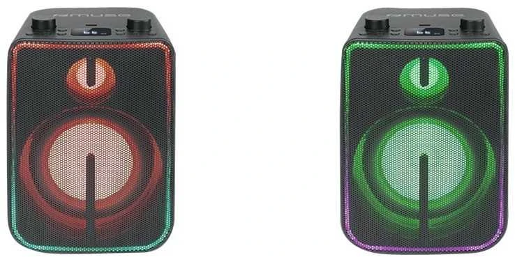 Muse | Bluetooth Party Box Speaker with Baterija | M-1802DJ | 60 W | Bluetooth | Belaidė jungtis | Juodas