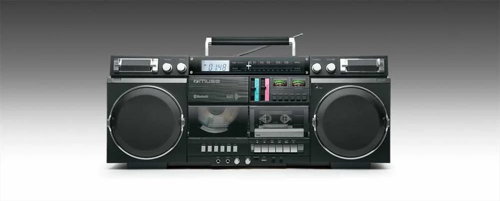 Muzikinis centras Muse | Ghetto Blasters | M-380 GB | AUX in | Bluetooth | Cassette deck | CD grotuvas | Juodas