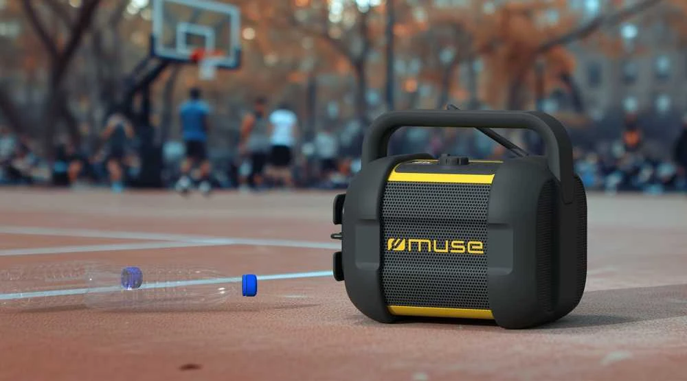 Muse | Jobsite Radio | M-968 BTY | 40 W | Atsparus vandeniui | Bluetooth | Belaidė jungtis | Portable | NFC features | Juodas/Geltona