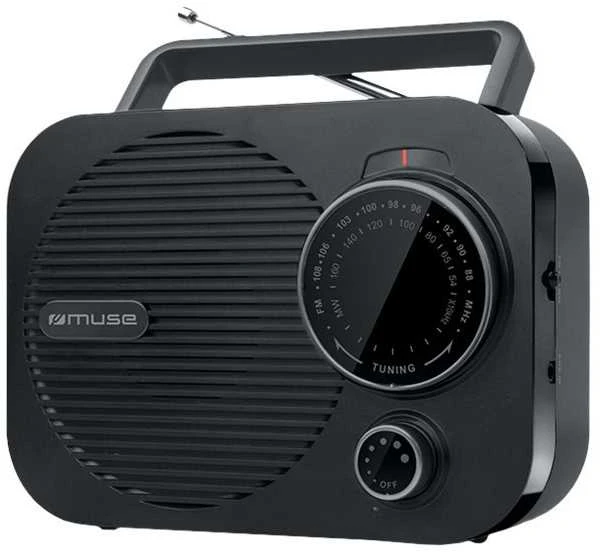 Muse | M-050 R | Portable radio | AUX in | Juodas