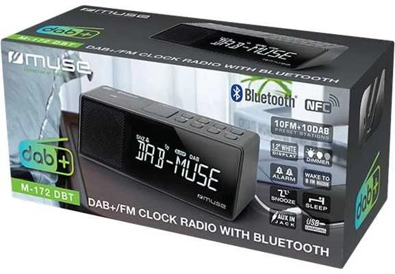 „Muse“ | M-172 DBT | Žadintuvo funkcija | NFC funkcijos | Juodas