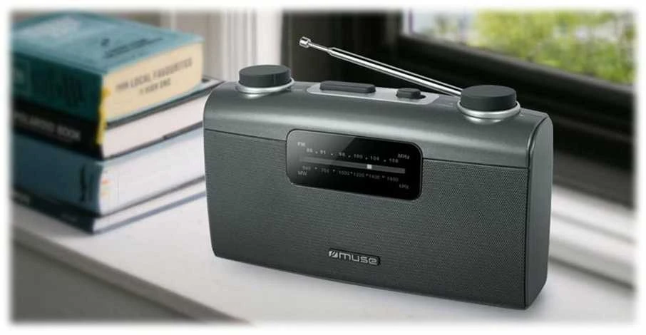 Muse | Portable radio | M-058R | AUX in | Juodas