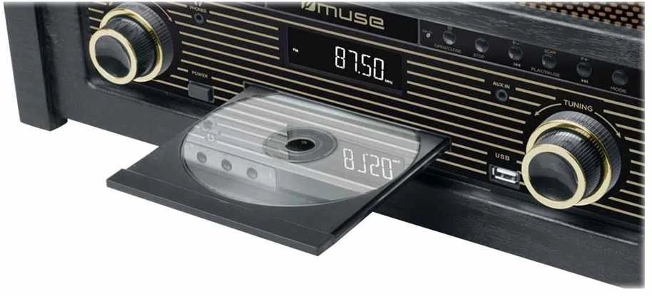 Muse MT-115W patefonas, Juodas
