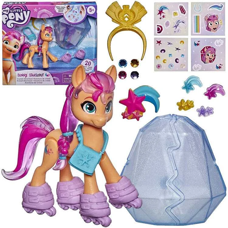 Hasbro My Little Pony figūrėlė Sunny Starscout Crystal Adventure aksesuarai ZA5476