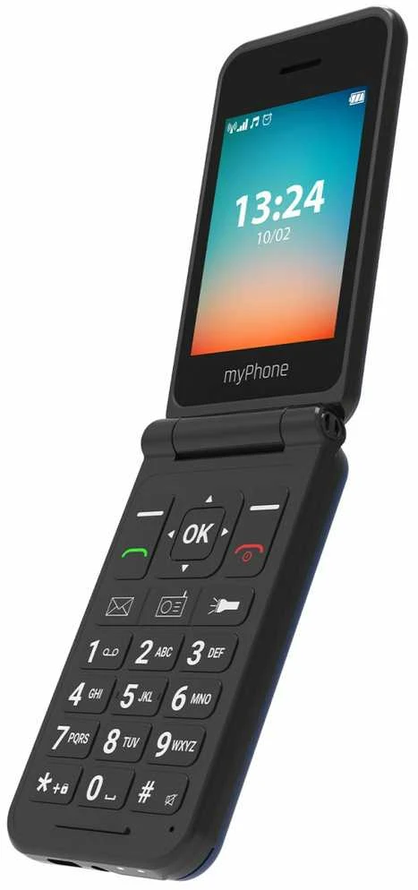Mygtukinis telefonas MyPhone Flip LTE 128MB Navy Blue
