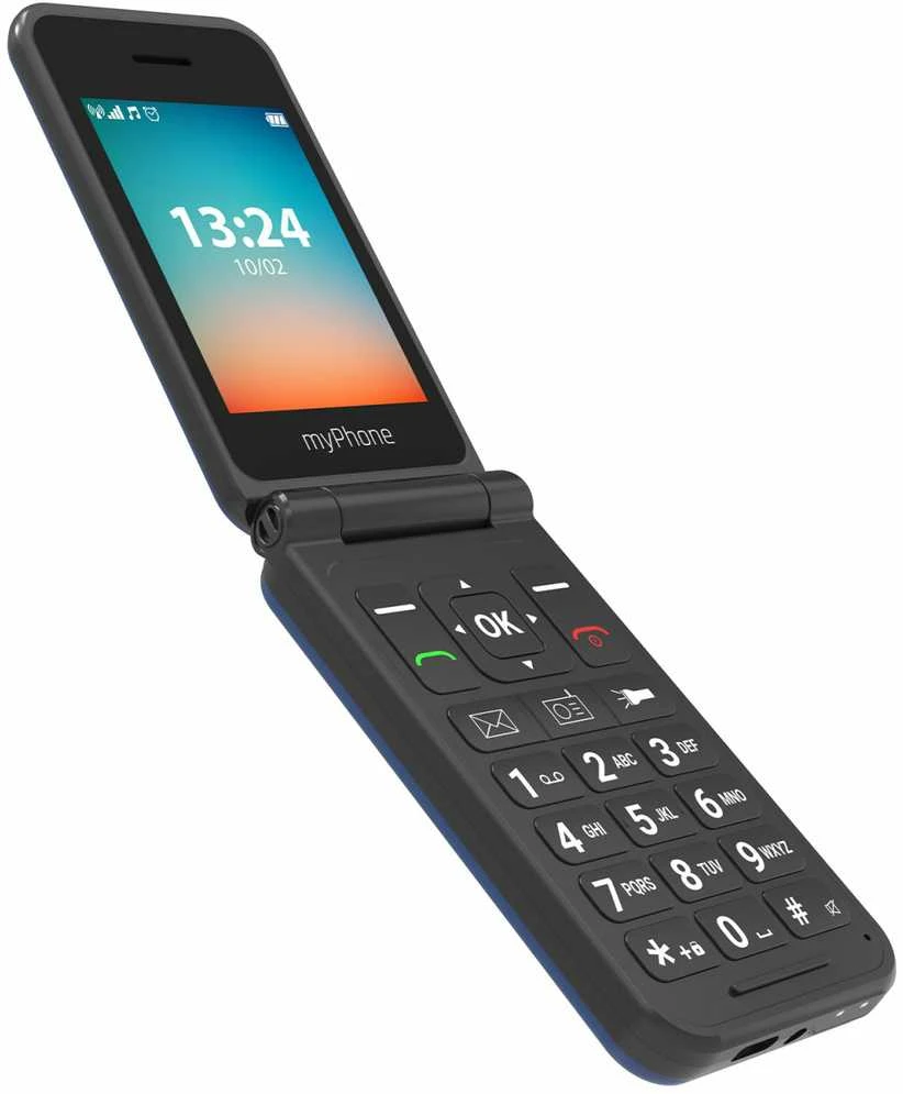 Mygtukinis telefonas MyPhone Flip LTE 128MB Navy Blue