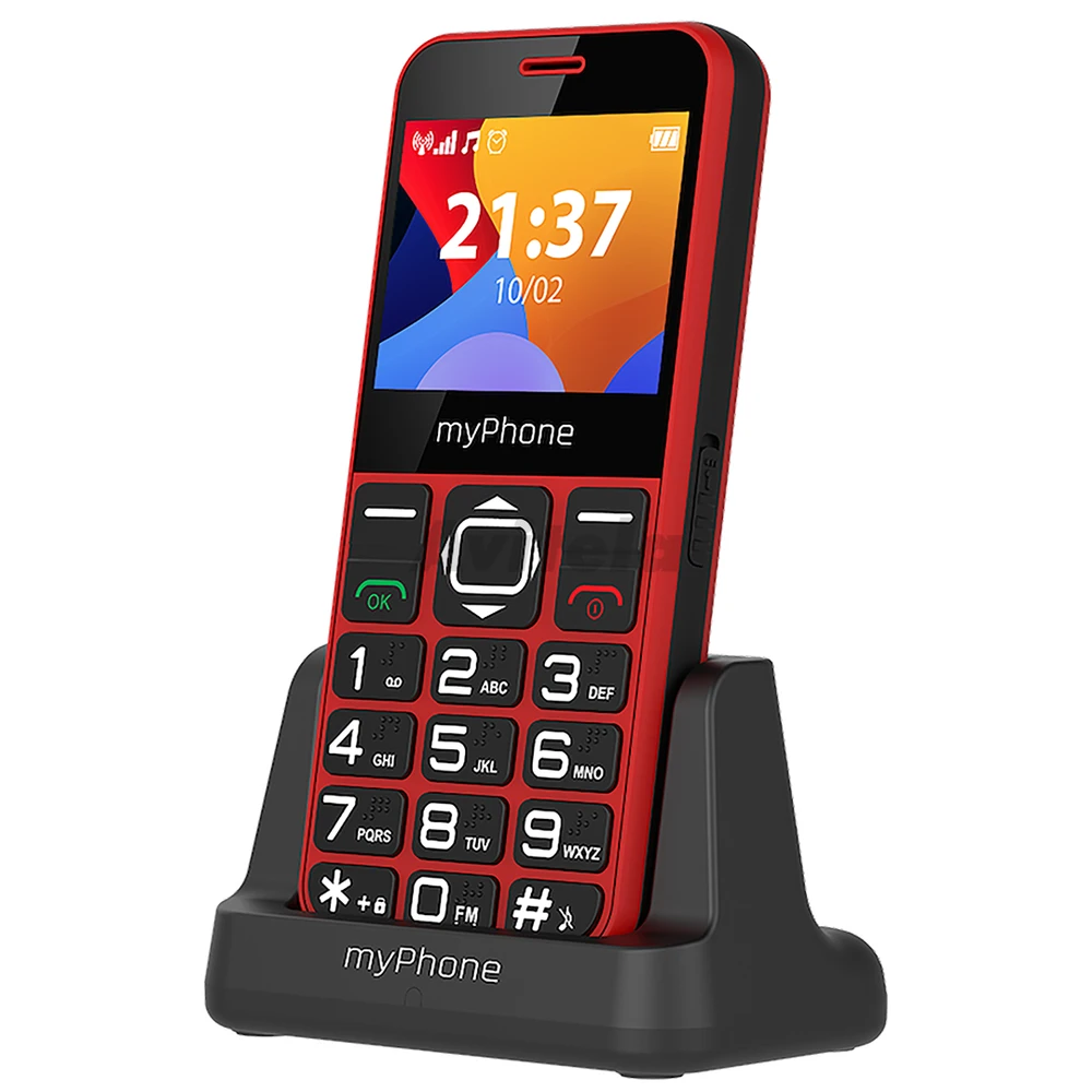 Mygtukinis telefonas myPhone Halo 3, raudonos spalvos