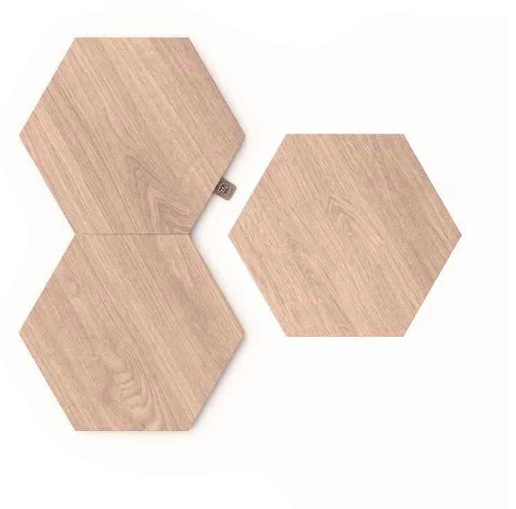Sieninis šviestuvas Nanoleaf | Elementų medžio išvaizdos šešiakampių išplėtimo paketas (3 panelės) | Šaunus Baltas + Šiltas Baltas