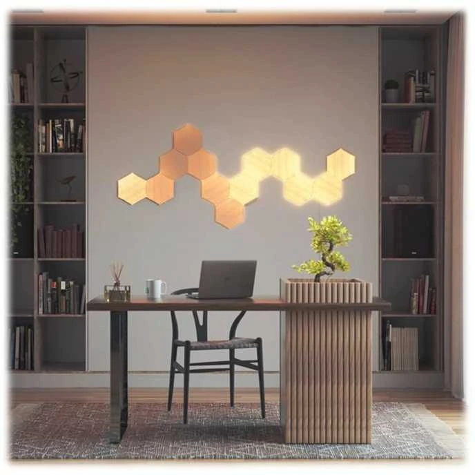 Nanoleaf | Elementų medžio išvaizdos šešiakampių pradinis rinkinys (13 panelių) | Šaltos Baltos + Šiltos Baltos