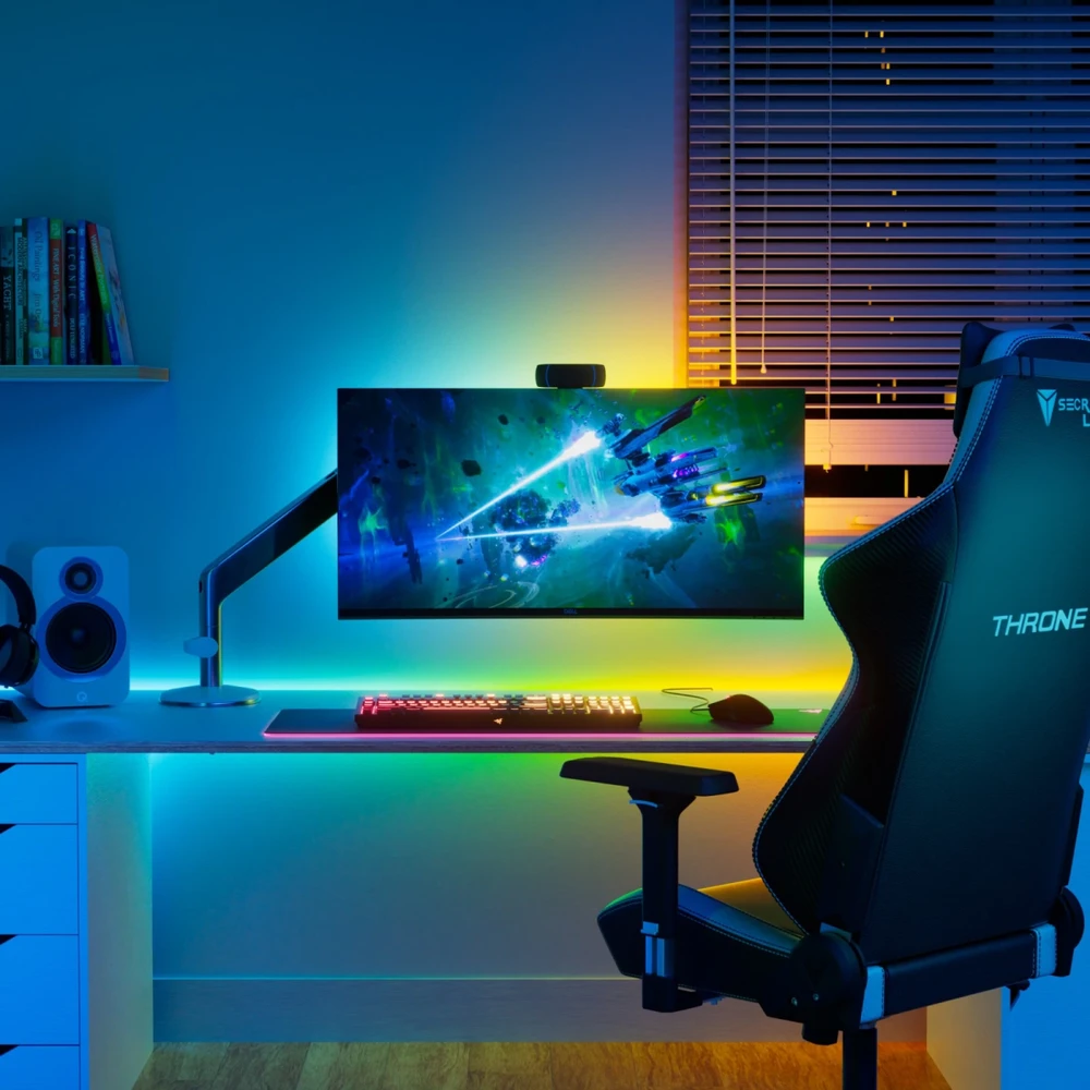 „Nanoleaf Essentials Matter“ išmanioji adresuojama daugiaspalvė HD šviesos juostelė, 5 m, 300 LED | 16 M+