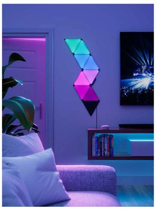 Nanoleaf Shapes - Ultra Juodas Triangles Starter Kit (9 šviesos)