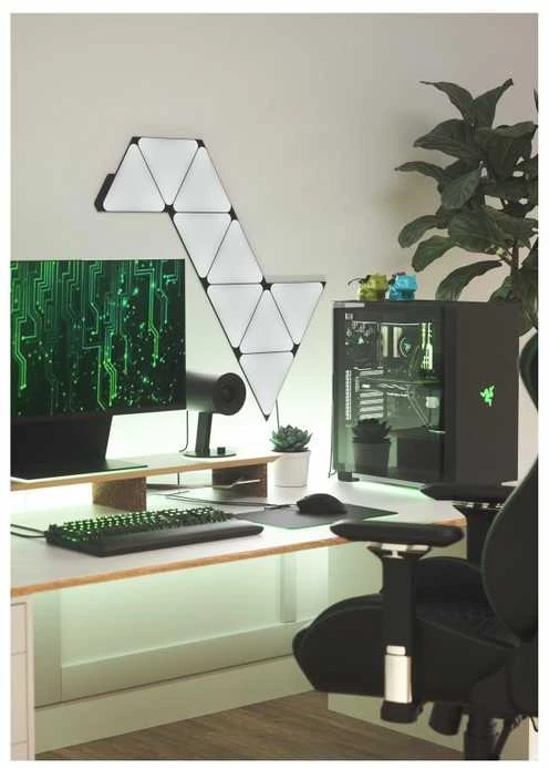 Nanoleaf Shapes - Ultra Juodas Triangles Starter Kit (9 šviesos)