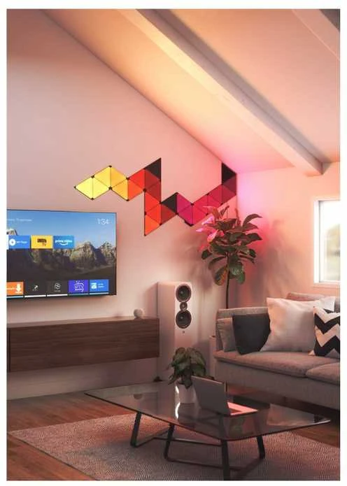 Nanoleaf Shapes - Ultra Juodas Triangles Starter Kit (9 šviesos)