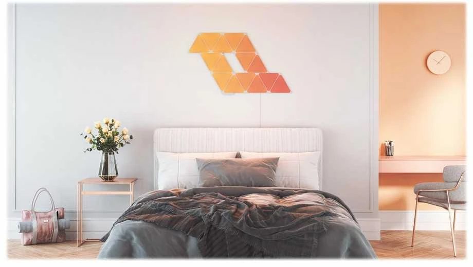 Nanoleaf Nanolapis | Formos trikampių pradinis rinkinys (9 plokštės) | 1 W | 16M+ spalvų