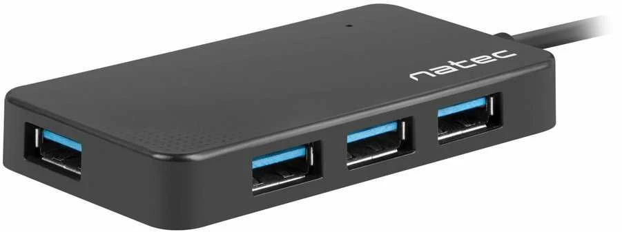 NATEC NHU-1342 Hub USB 3.0 Moth 4-jungtys Juodas