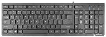Natec | Klaviatūra | Discus 2 Slim | Standard | su laidu | US | Juodas