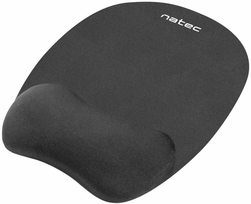 NATEC NPF-0784 Pelės kilimėlis Ergonomic CHIPMUNK memory foam filling juodas