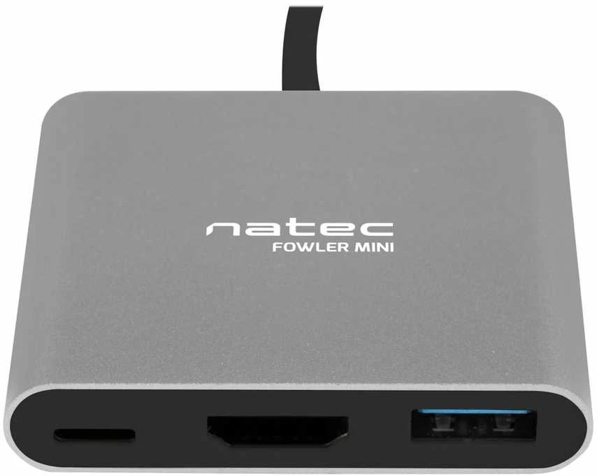 NATEC kelių prievadų Fowler USB-C pd. USB 3.0. HDMI 4K