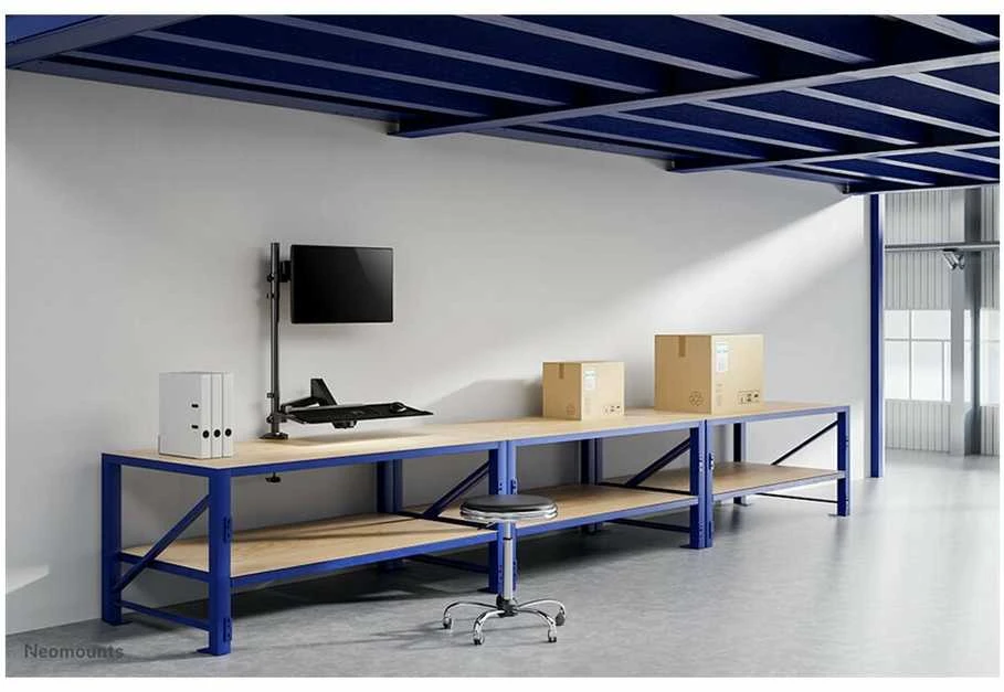 Laikiklis NEOMOUNTS DESK MOUNTED SIT-STAND WORKSTATION (SCREEN, KEYBOARD & MOUSE)