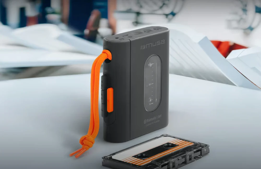 Vaizdo grotuvas „Muse“ | Nešiojamasis kasečių grotuvas | M-132 WM | USB jungtis | „Bluetooth“