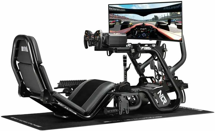 Laikiklis „Next Level Racing F-GT Pro“ pavarų perjungimo svirties ir rankinio stabdžio svirties priedas | Maksimalus svoris (keliamoji galia) 30 kg | Juodas