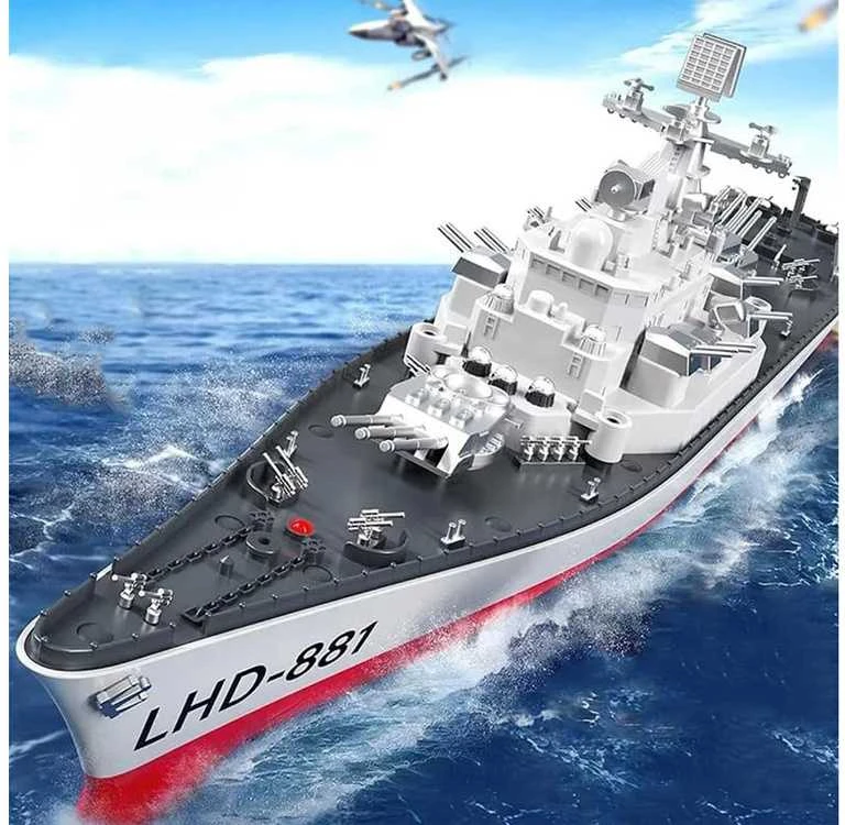 Jokomisiada Nuotoliniu būdu valdomas didžiulis laivas „BATTLESHIP LHD-881“, mastelis 1:390, RC0736