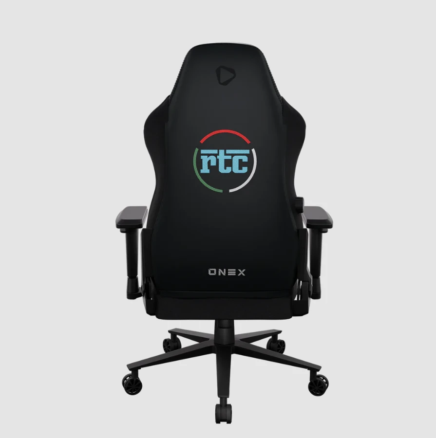 Onex | RTC ErgoGlide Alcantara | Gaming Chair | Juodas