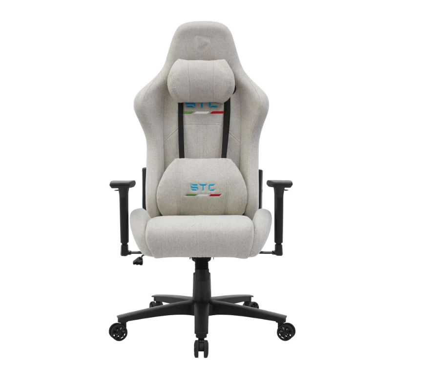 Nezatříděno „ONEX STC Snug L“ serijos žaidimų kėdė - lininis audinys, Dramblio kaulo spalvos