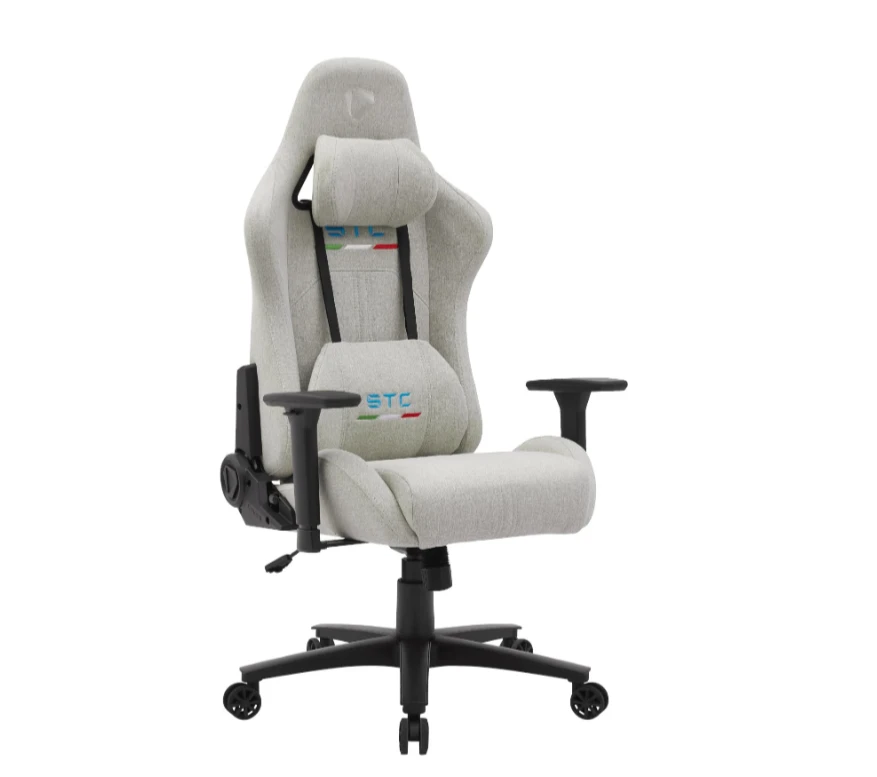 Nezatříděno „ONEX STC Snug L“ serijos žaidimų kėdė - lininis audinys, Dramblio kaulo spalvos