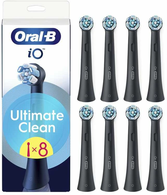 Braun CBF 8 Oral-B UltimateClean Juodas Dantų Šepetėlio Galvutės, 8 Vnt.