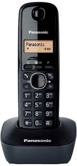 Stacionarus telefonas Panasonic KX-TG1611FHX Belaidis, Juodas