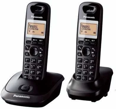 Panasonic | Belaidis | KX-TG2512FXT | Integruotas ekranas | Skambintojo ID | Juodas | Konferencinis skambutis | Telefonų knygelės talpa 50 įrašų | Garsiakalbis | Belaidė jungtis