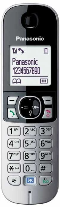 „Panasonic“ belaidis telefonas | KX-TG6811PDB | Integruotas ekranas | Juodas