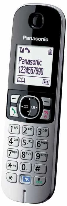 „Panasonic“ belaidis telefonas | KX-TG6811PDB | Integruotas ekranas | Juodas