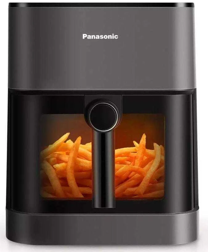 „Panasonic NF-CC500SXE“ oro gruzdintuvė, 5 litrai, 1450 vatų, vėsus korpusas, skaitmeninis laikmatis, LCD ekranas, peržiūros langelis, automatinis