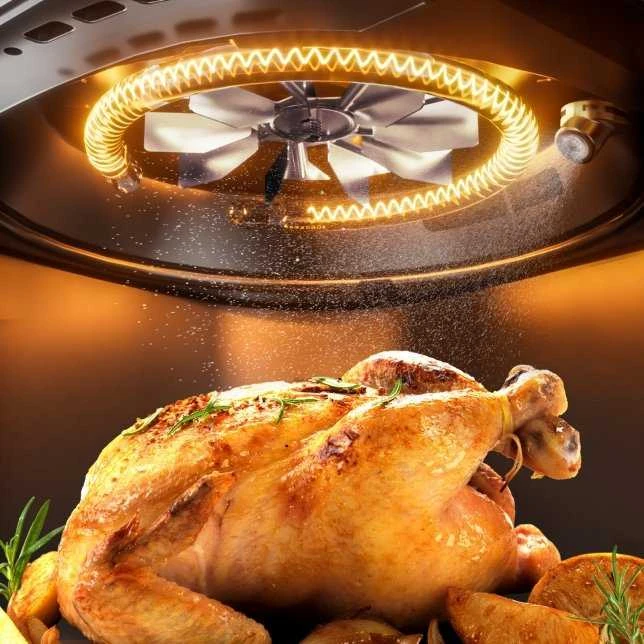 „Panasonic NF-CC500SXE“ oro gruzdintuvė, 5 litrai, 1450 vatų, vėsus korpusas, skaitmeninis laikmatis, LCD ekranas, peržiūros langelis, automatinis