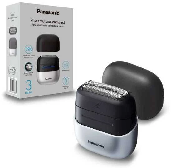 Įkraunamas elektrinis skustuvas „Panasonic“ | ES-CM3BKS503 | Veikimo laikas (maks.) 45 min. | Drėgnas ir sausas skutimas | Ličio jonų | Sidabrinis/Juodas