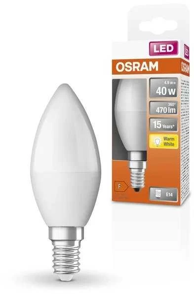 Osram Parathom Classic B LED | E14 | 4,9 W | Šiltas Baltas