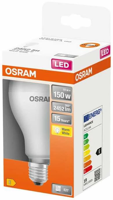 Osram Parathom Classic LED | E27 | 19 W | Šiltas Baltas