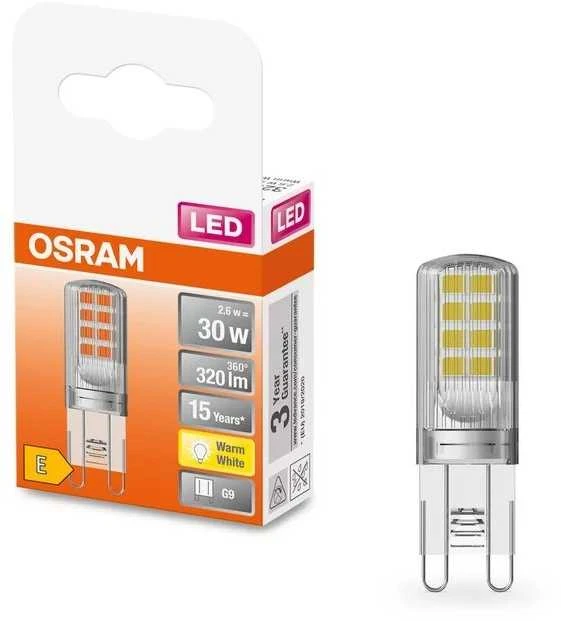 Osram Parathom Clear kapsulė LED | G9 | 2,6 W | Šiltas Baltas