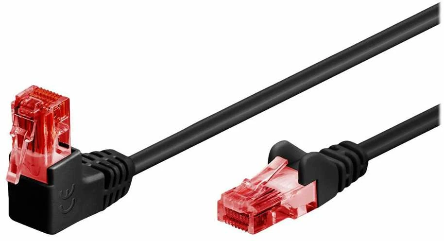 Goobay | Komutacinis kabelis | 51515 | RJ-45 | RJ-45 90°