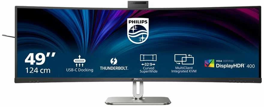 Monitorius „Philips Thunderbolt™ 4“ (Curved Business monitor) 49B2U6903CH/00