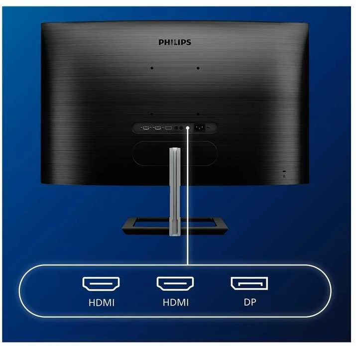 PHILIPS Lenktas LCD monitorius su „Ultra Wide-Color“ / 328E1CA/00 /  31,5 col. / 4K UHD / VA / HDMI/DP / garsiakalbiai