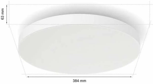 Philips Hue Datura lubinis šviestuvas mažas 38,4 cm | 48 W