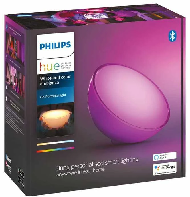 Nešiojamasis šviestuvas Philips Hue Go (Balta/spalvota)