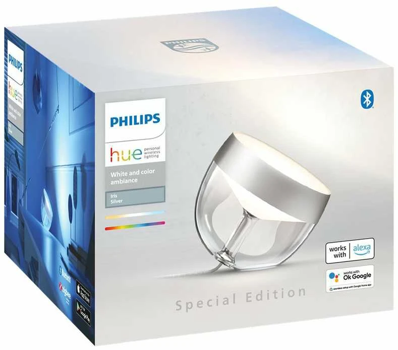 Philips Hue | Hue Iris Portable Lamp, Sidabrinis Special Edition | Sidabrinis | Portable lamp