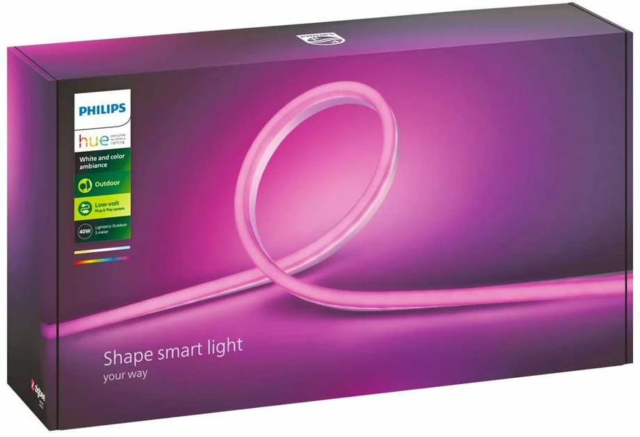 „Philips Hue“ | Šviesos juostelė | „Hue Baltas“ ir spalvų aplinka | 37,5 W | Baltas ir spalvota šviesa
