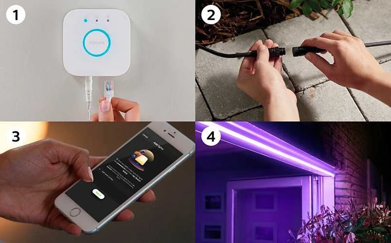 LED šviesa PHILIPS Smart Lightstrip19 W|Bluetooth|Balta|929002289002